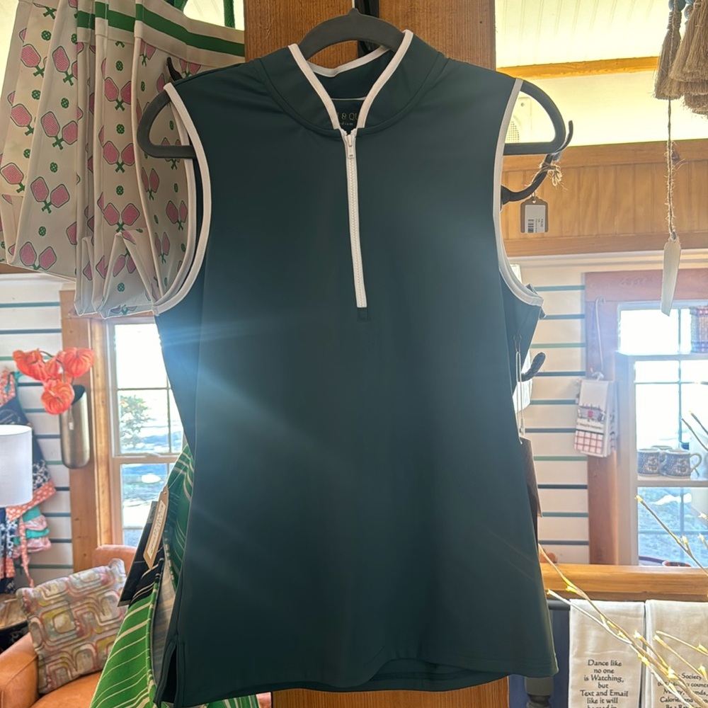 Smith & Quinn Forrest Green Sleeveless Sports Top Large